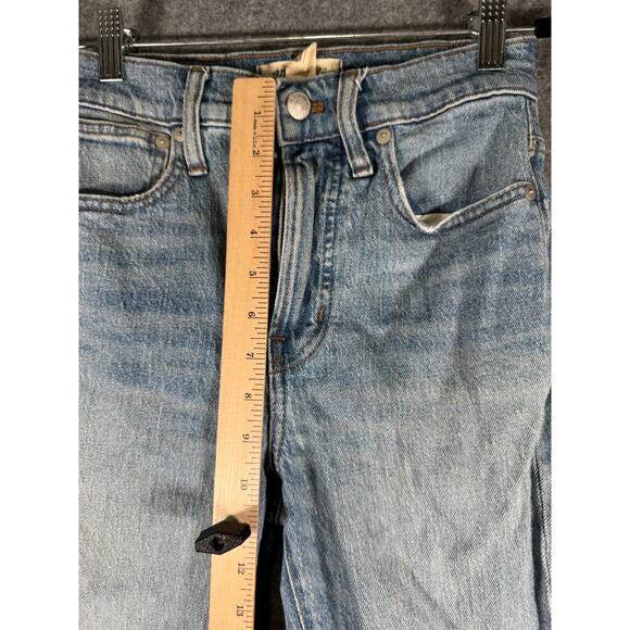 Madewell Jeans Women 24 Blue Medium Wash The PErfect Vintage Distressed Denim - Picture 5 of 10